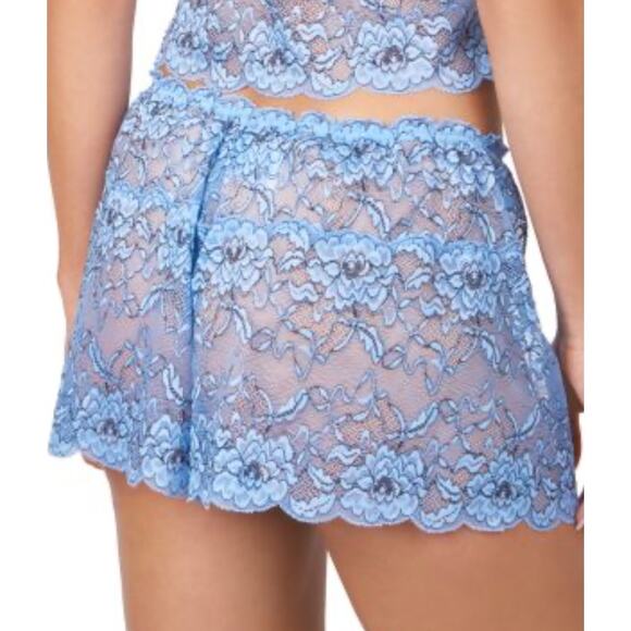Brand New Mucci Women's Size Large Fiore AZ Blue Lace Shorts Sleepwear - Picture 2 of 6